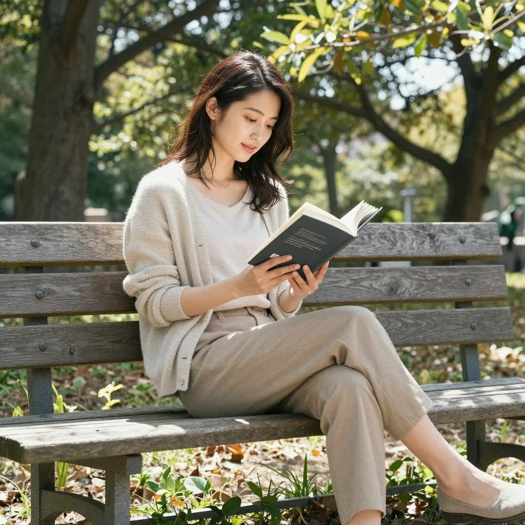公園で読書