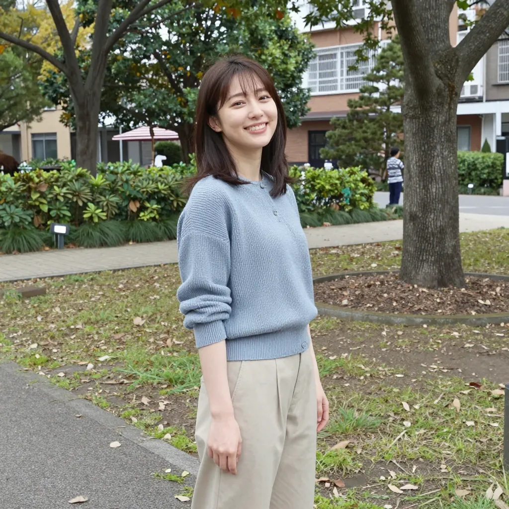 smiling